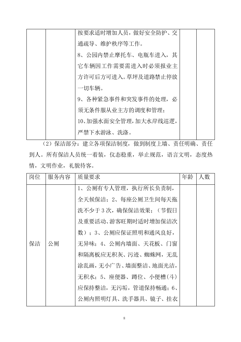 公园物业服务项目方案（366页） 第8页