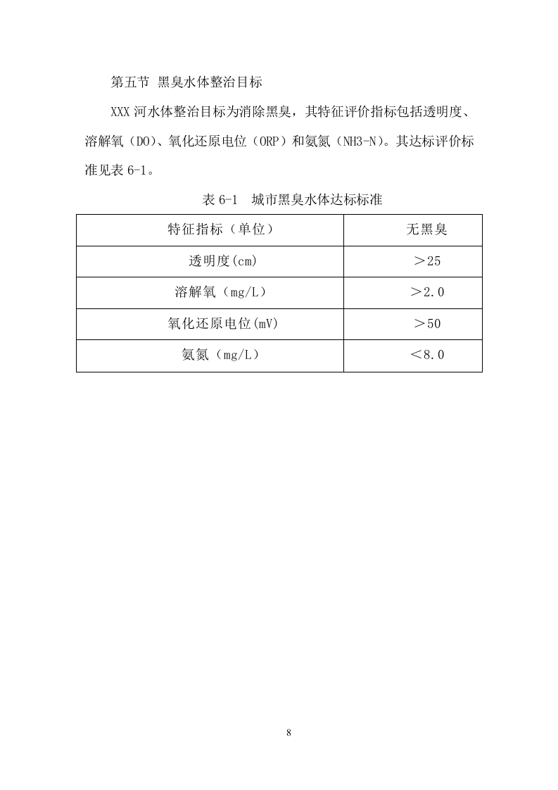 XX河黑臭水体水环境综合整治服务项目方案（47页） 第8页