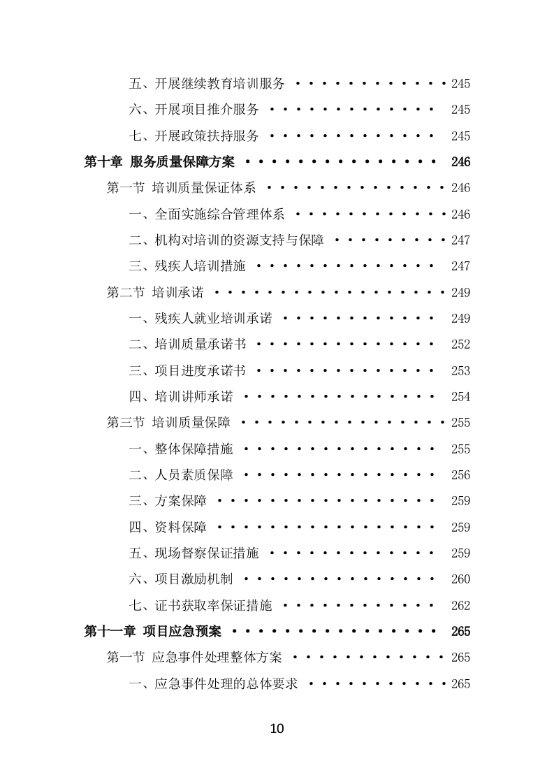 残疾人就业指导培训项目方案模板（325页） 第10页