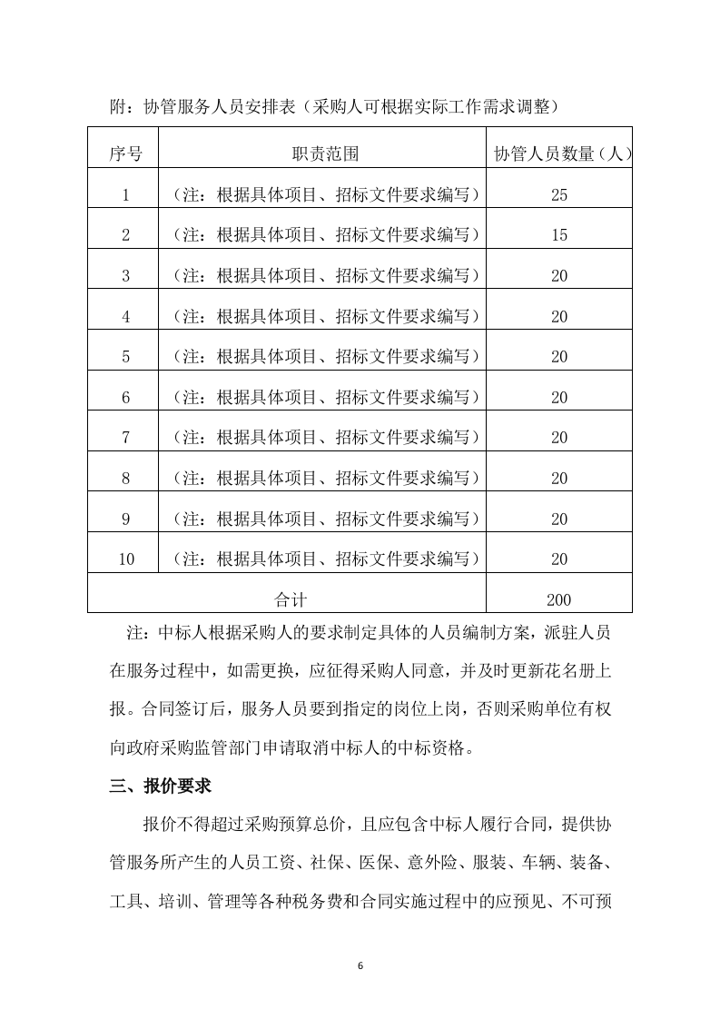 协管员劳务派遣方案（527页） 第6页