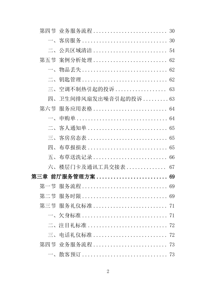 酒店管理服务方案（214P） 第2页