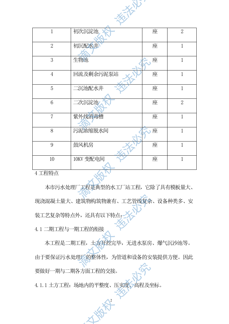 某污水处理厂施工组织设计181 第6页