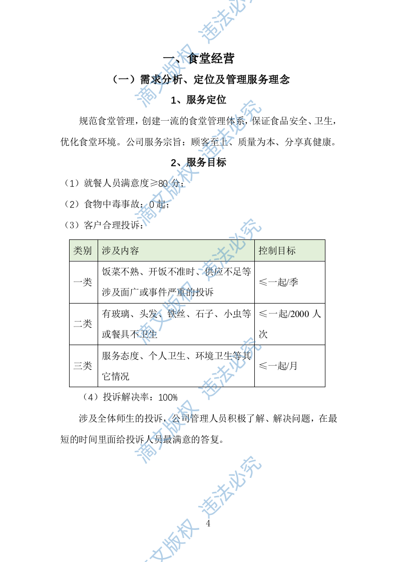 食堂经营方案840页 第4页