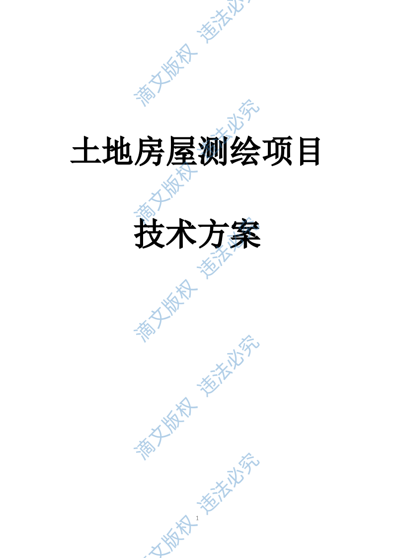 土地测绘投标方案263 第1页