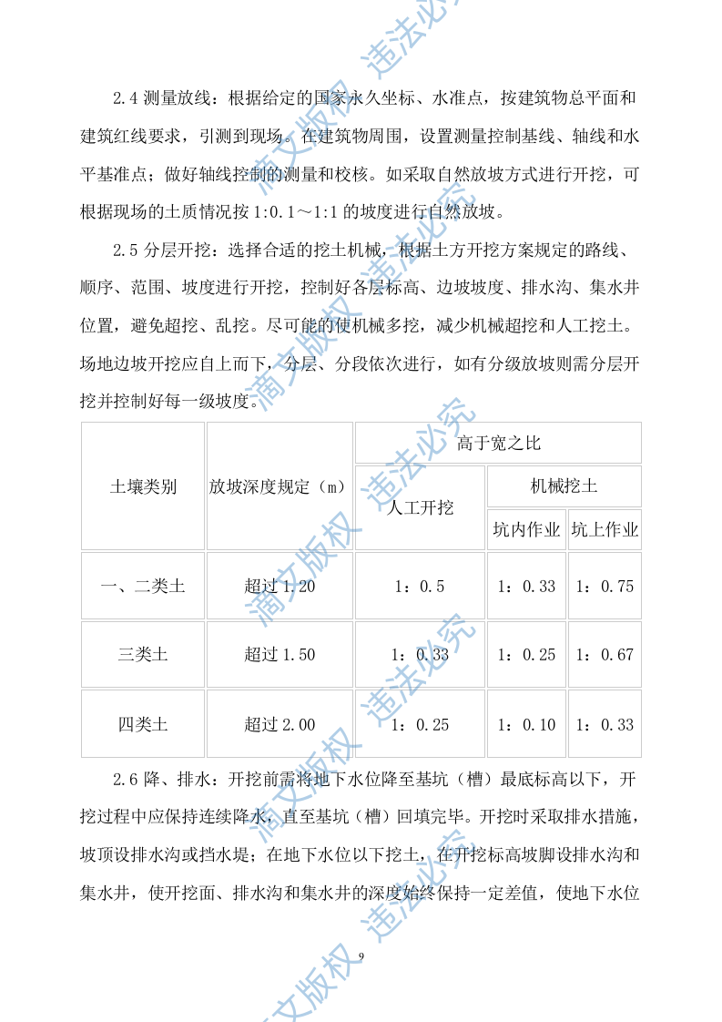 土方工程施工方案380 第9页