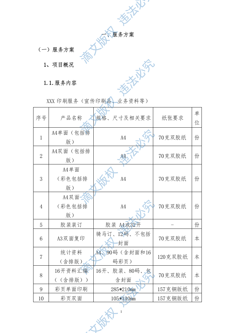 印刷品服务方案308P 第3页