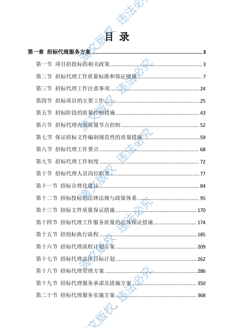 招标代理服务方案595P 第1页