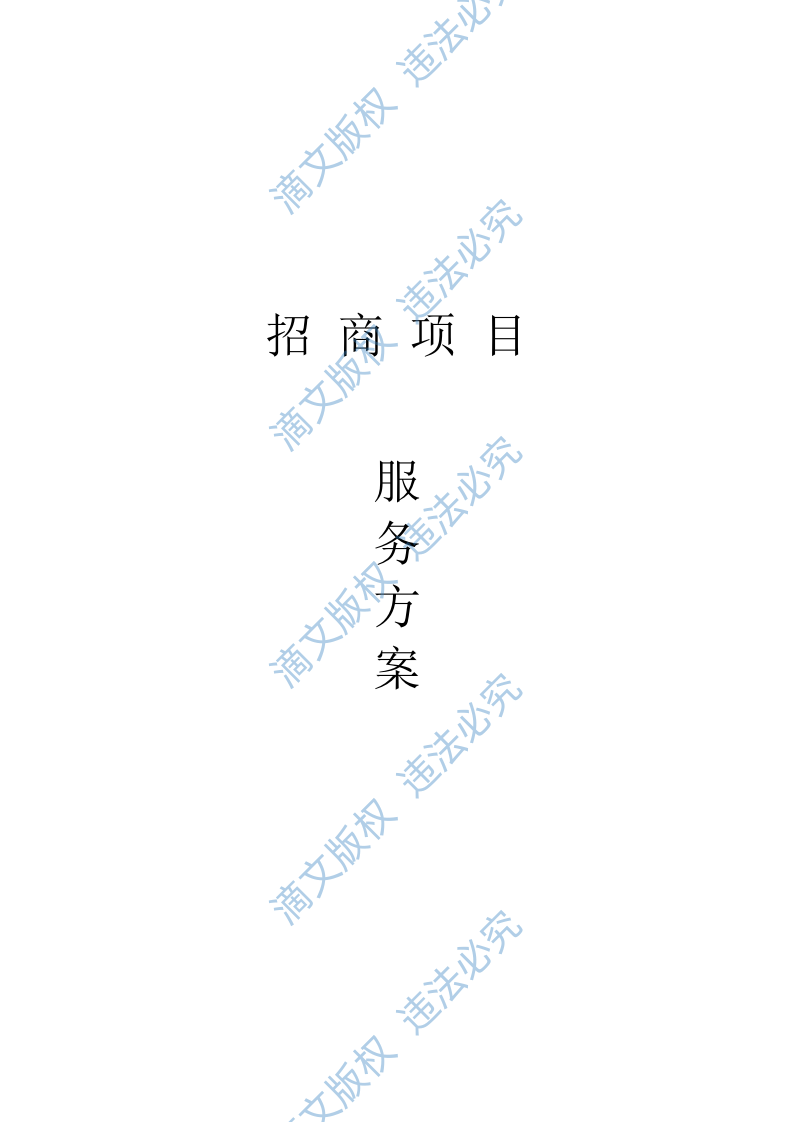 招商民宿项目投标方案395P 第1页