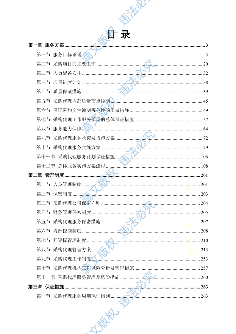 政府采购项目代理服务方案312P 第1页