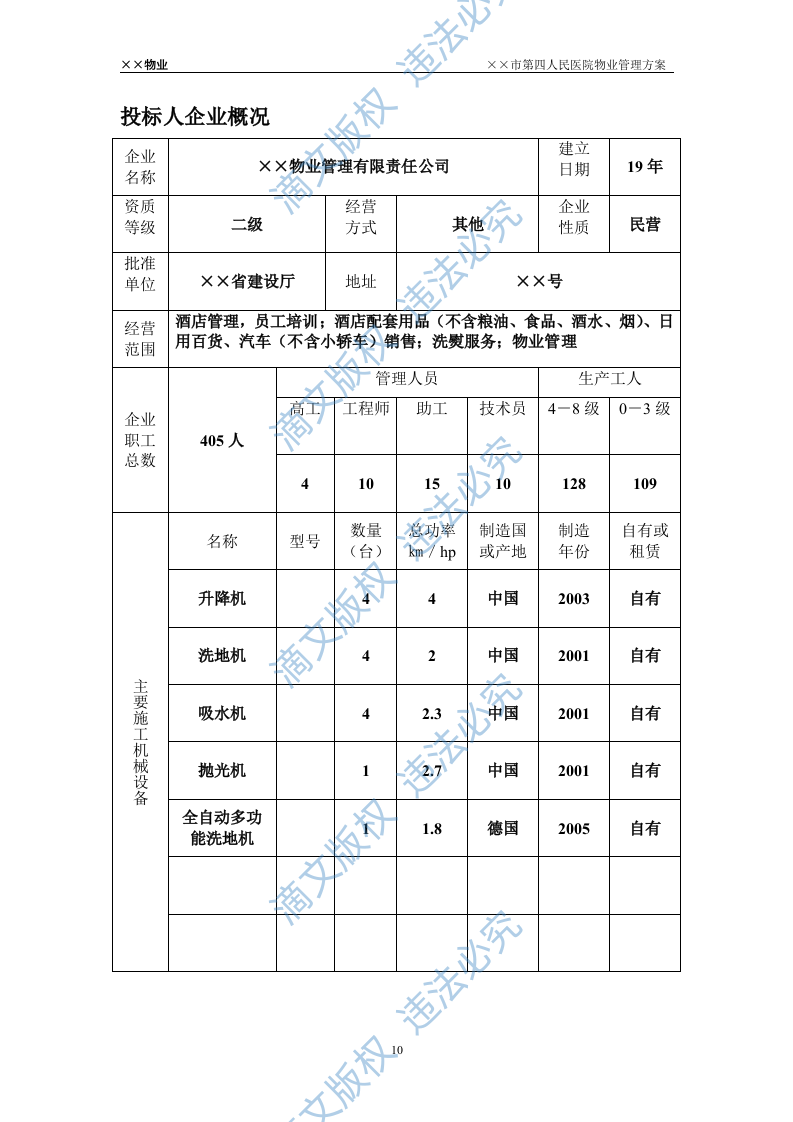 ××第四人民医院投标书(78页) 第10页