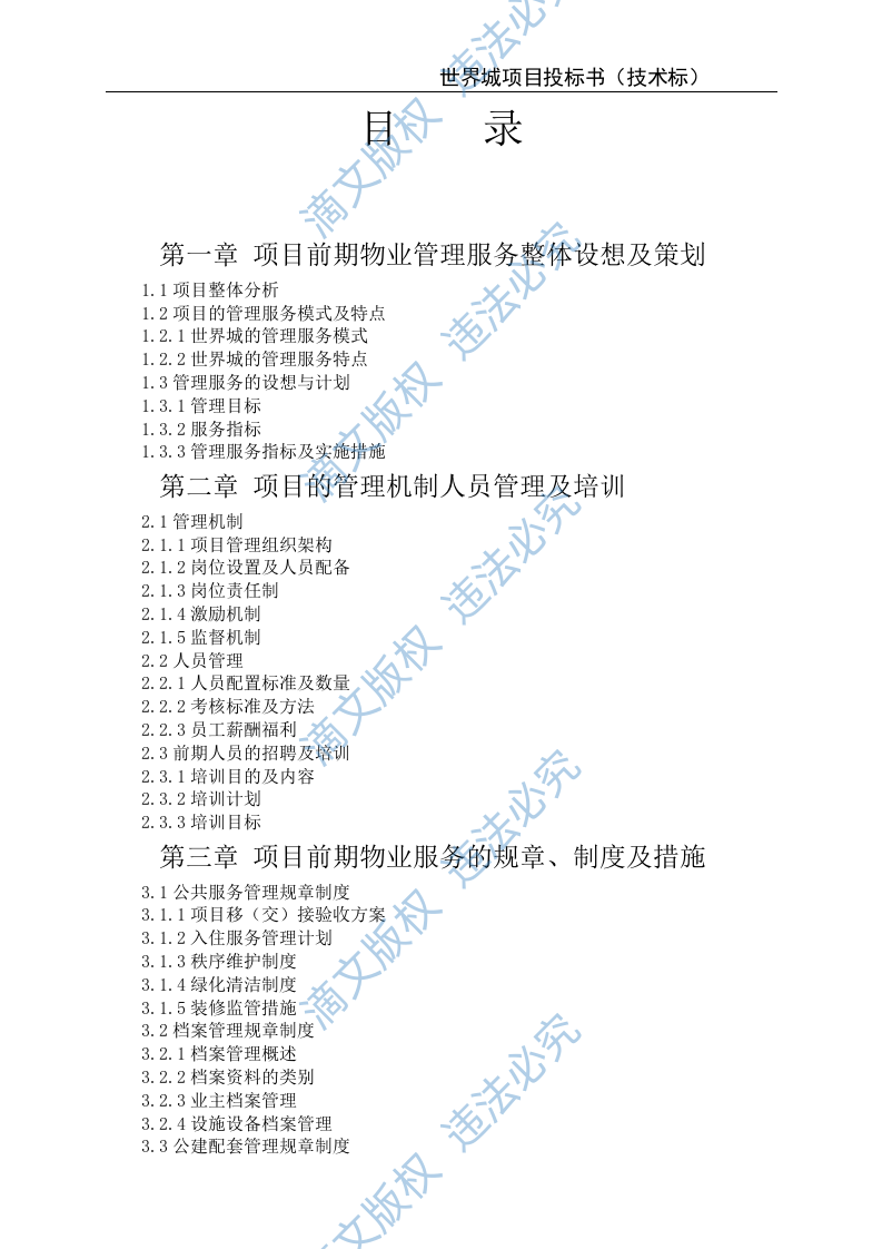 xxxx城投标文件(技术) 65页 第1页