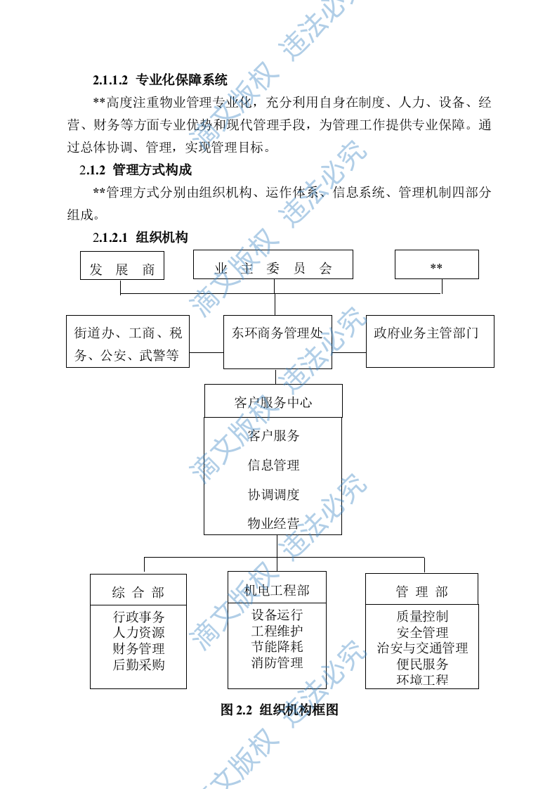 国际广场物业管理投标文件方案 第9页