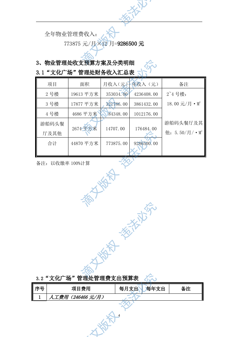 xxx住宅小区物业项目投标文件 第5页
