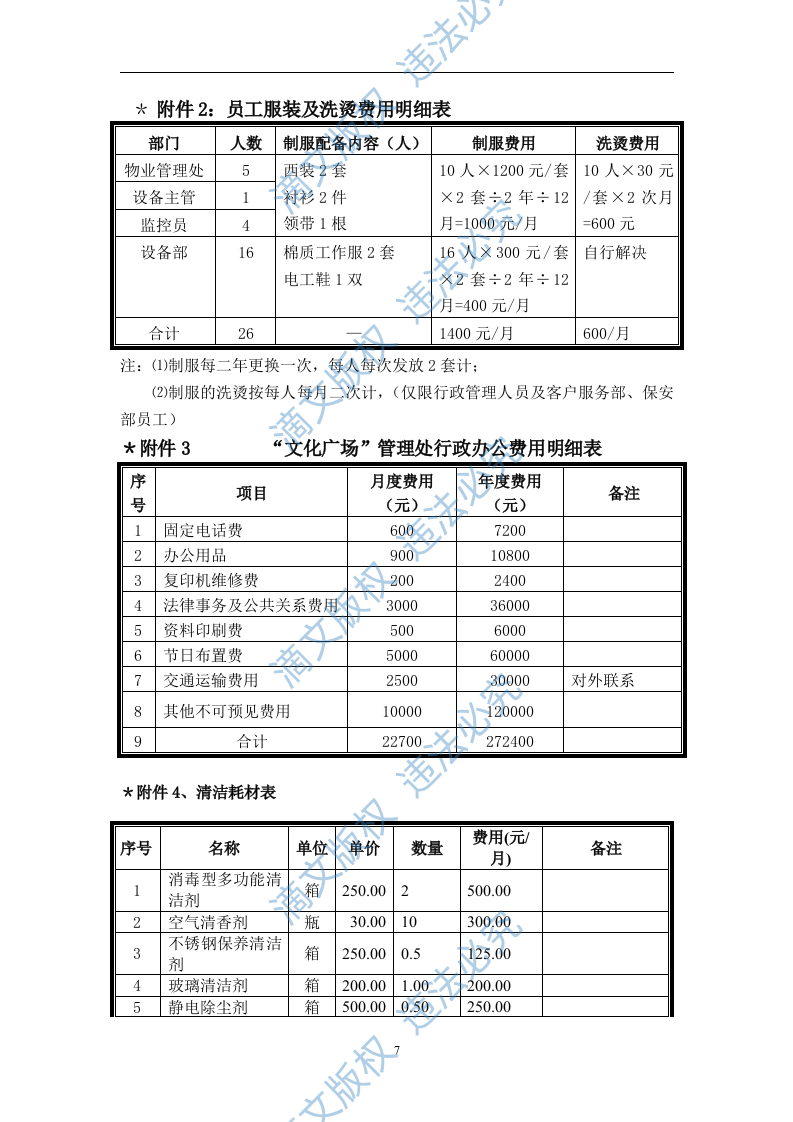 xxx住宅小区物业项目投标文件 第8页