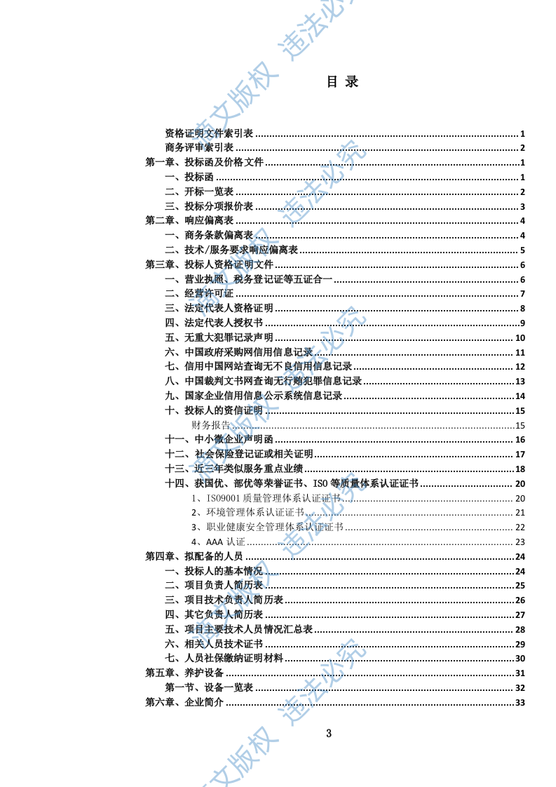 城市道路照明设施养护维修服务投标方案(1264页) 第4页